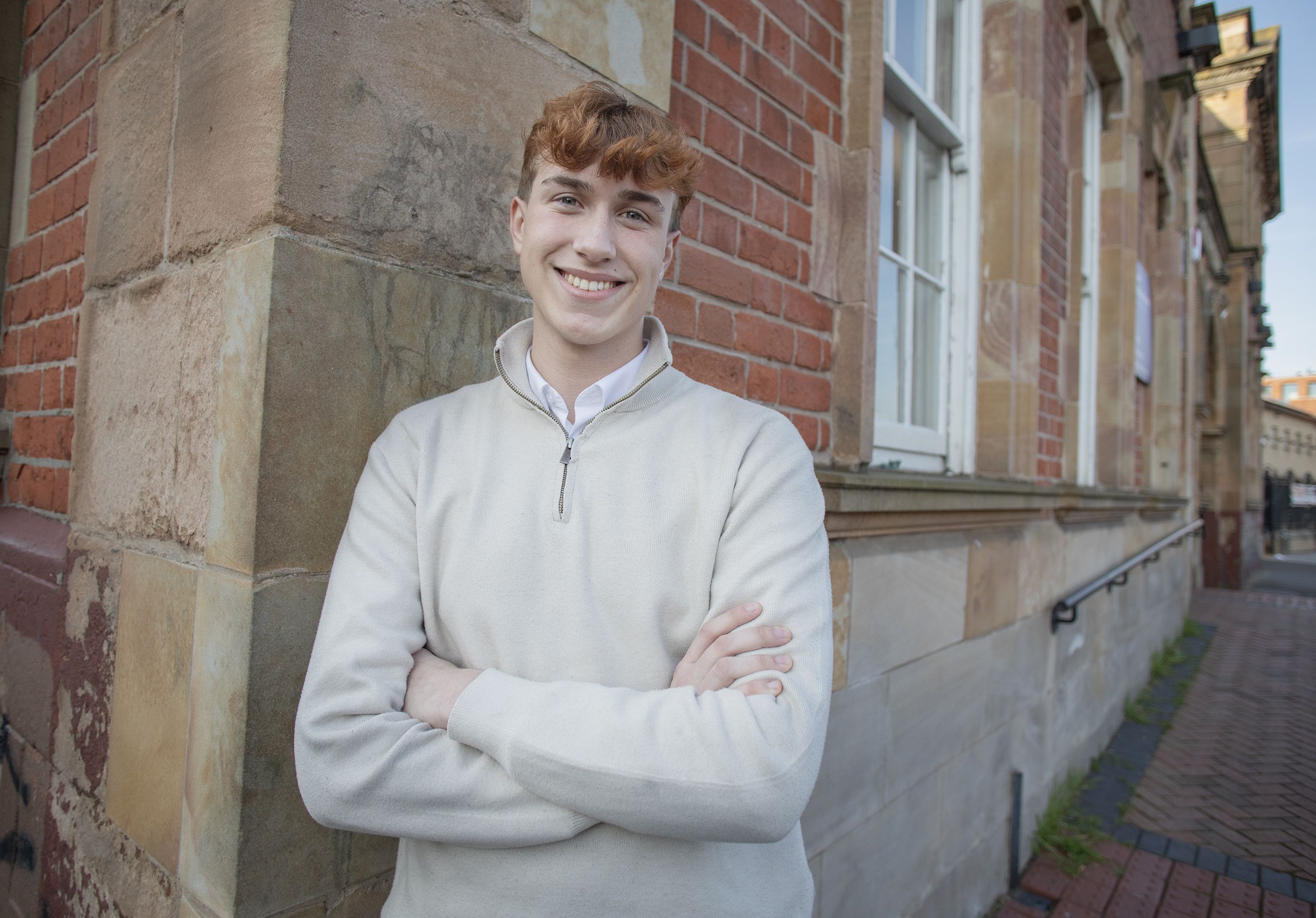 POSITIVE FUTURE: Shay Fox (19) is hoping to start an Alliance revolution in West Belfast
