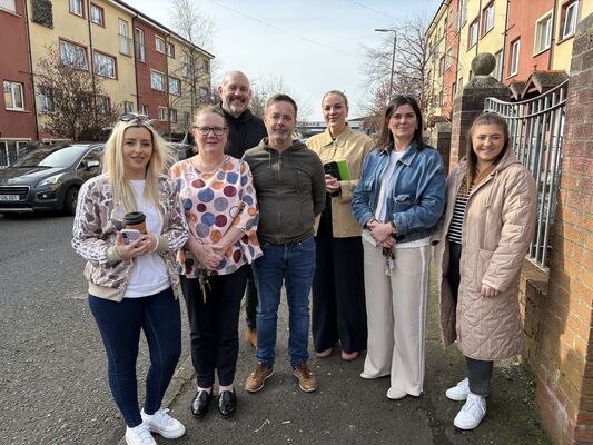 Stamping out drug use in communal area of flats