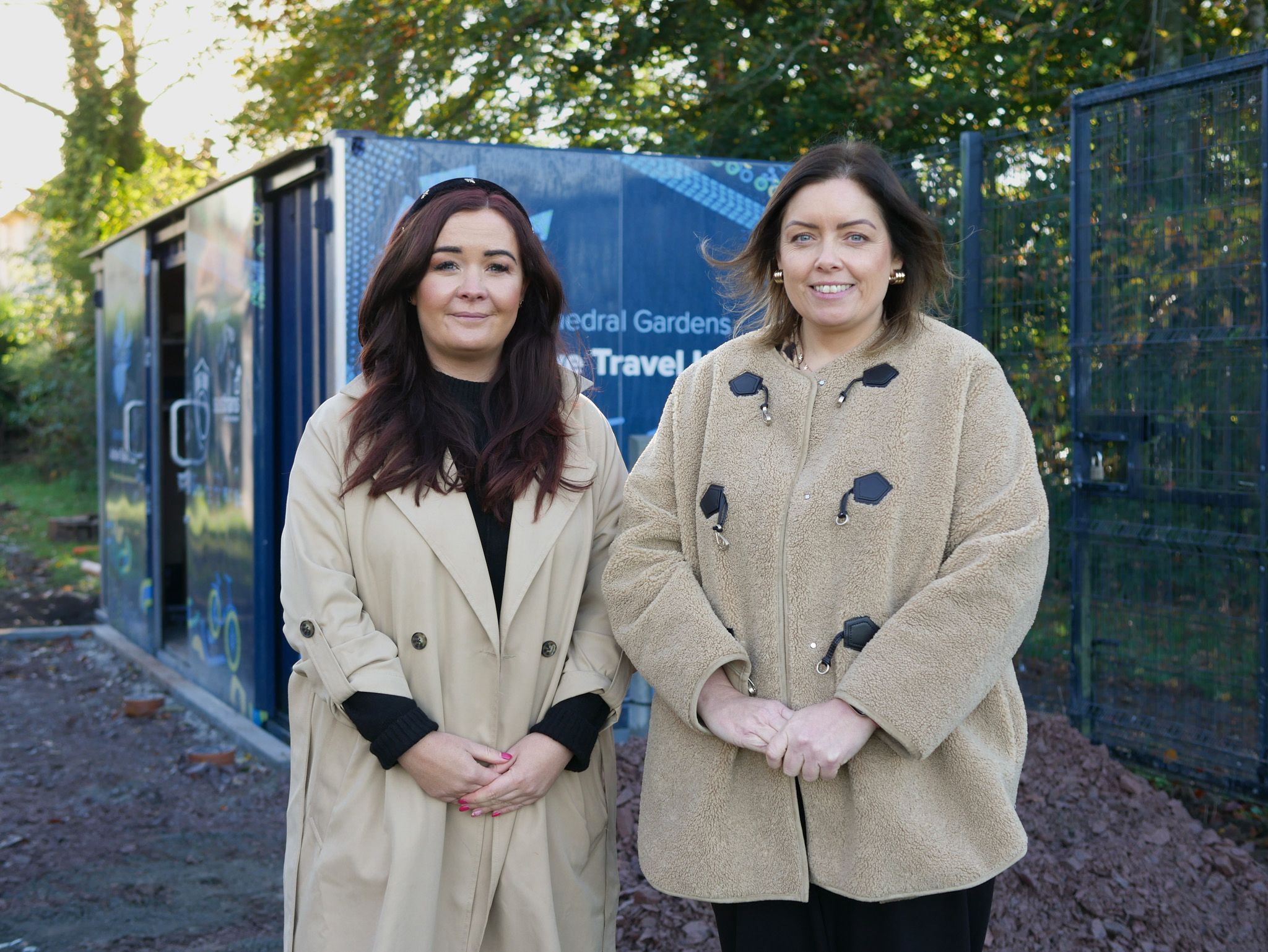 WELCOME: Councillor Natasha Brennan and South Belfast MLA Deirdre Hargey