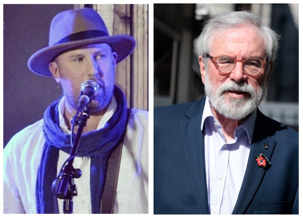HOOK-UP: Davie Furey and Gerry Adams have joined forces for the new single \'Donegal/The Swallow\'s Tail\'