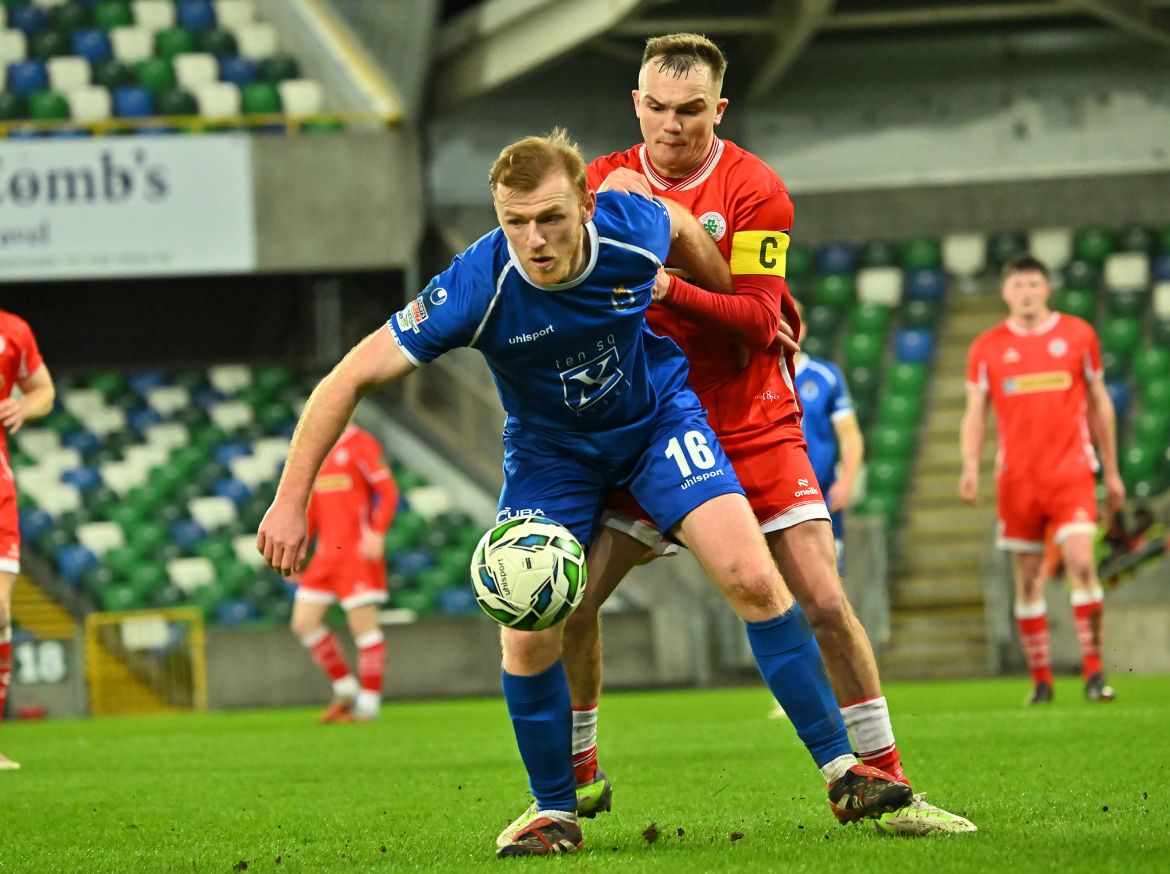 UNLUCKY: Cliftonville suffered a shootout defeat at Windsor Park