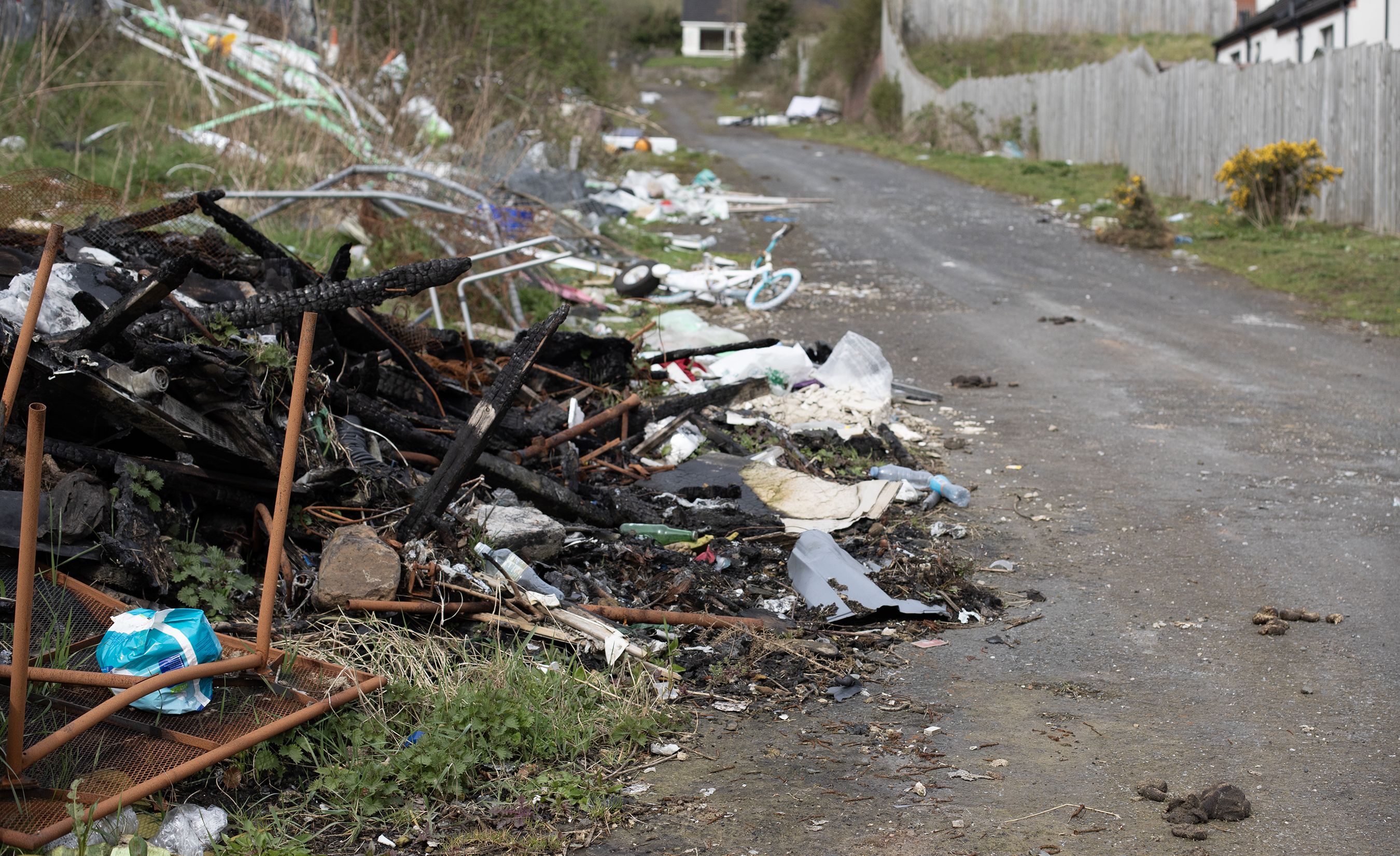 UNSIGHTLY: O\'Hare\'s Lane, off the Glen Road