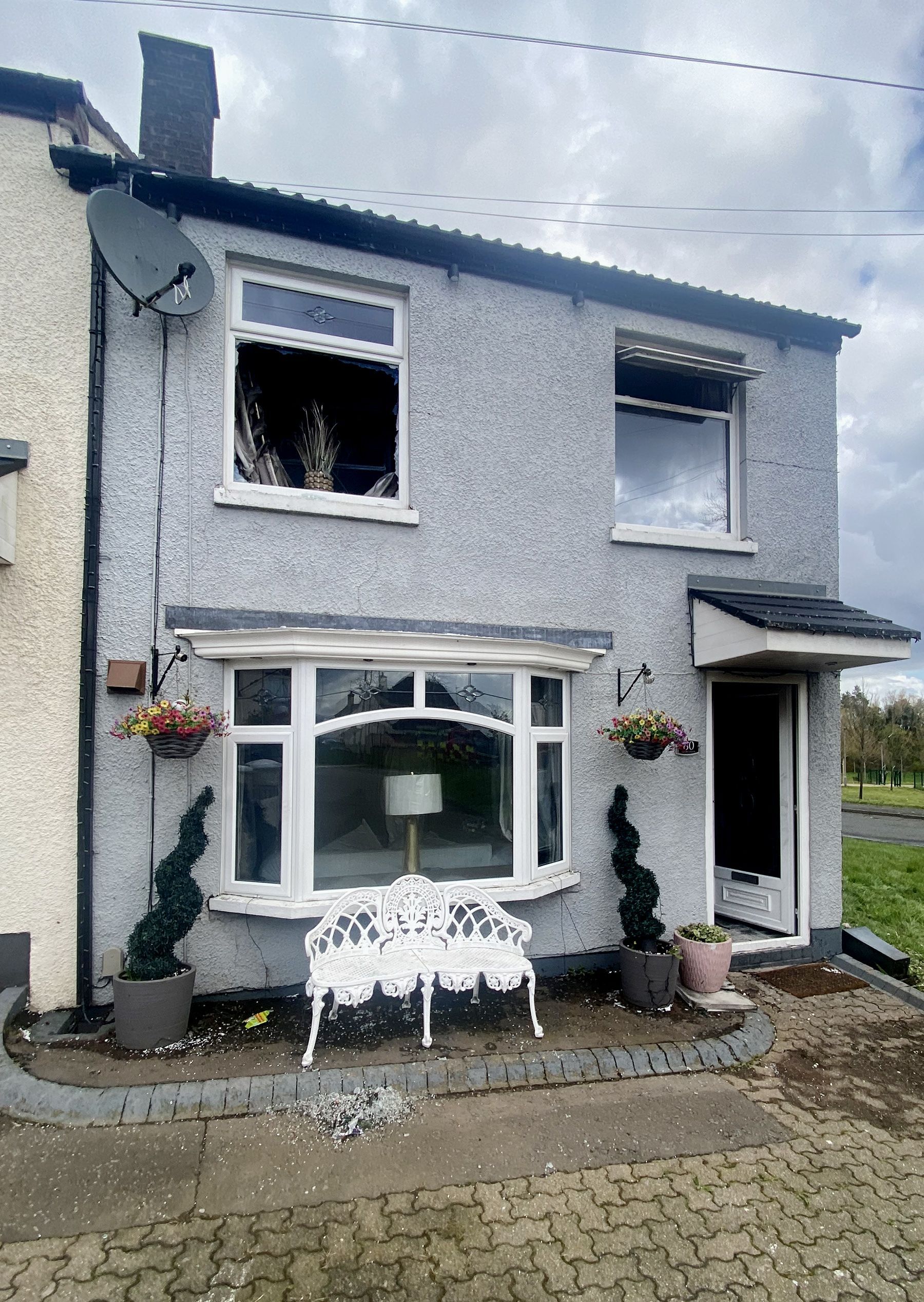ARSON: The house in the Laurelbank area of Poleglass