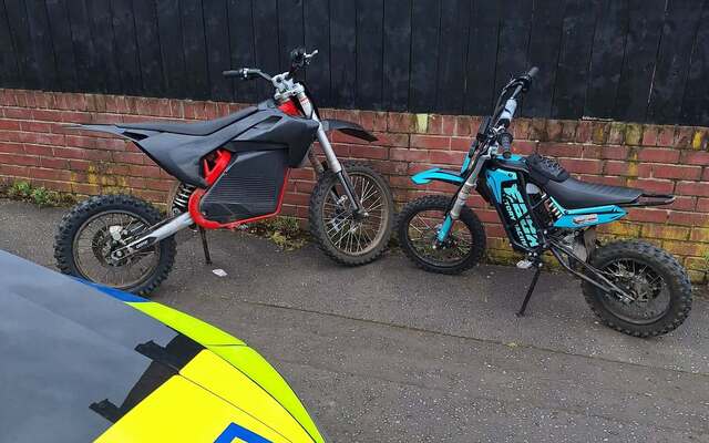 Police say 'enough is enough' after two electric bikes seized 