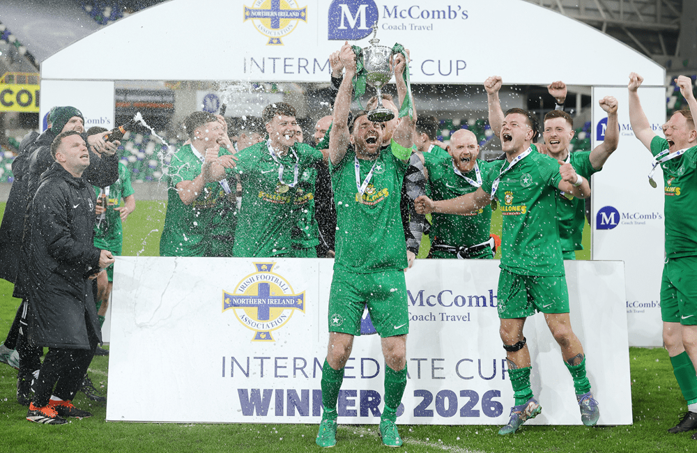 CUP HEROES: Crumlin Star were crowned Intermediate Cup Champions once more