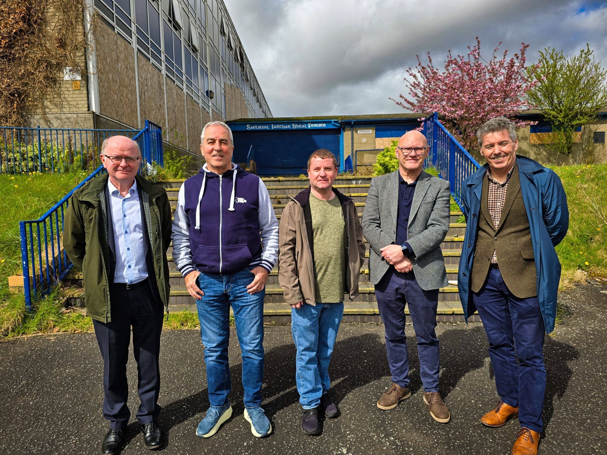 MEETING: Sinn Féin representatives met with the Department of Education and the Diocese of Down and Connor