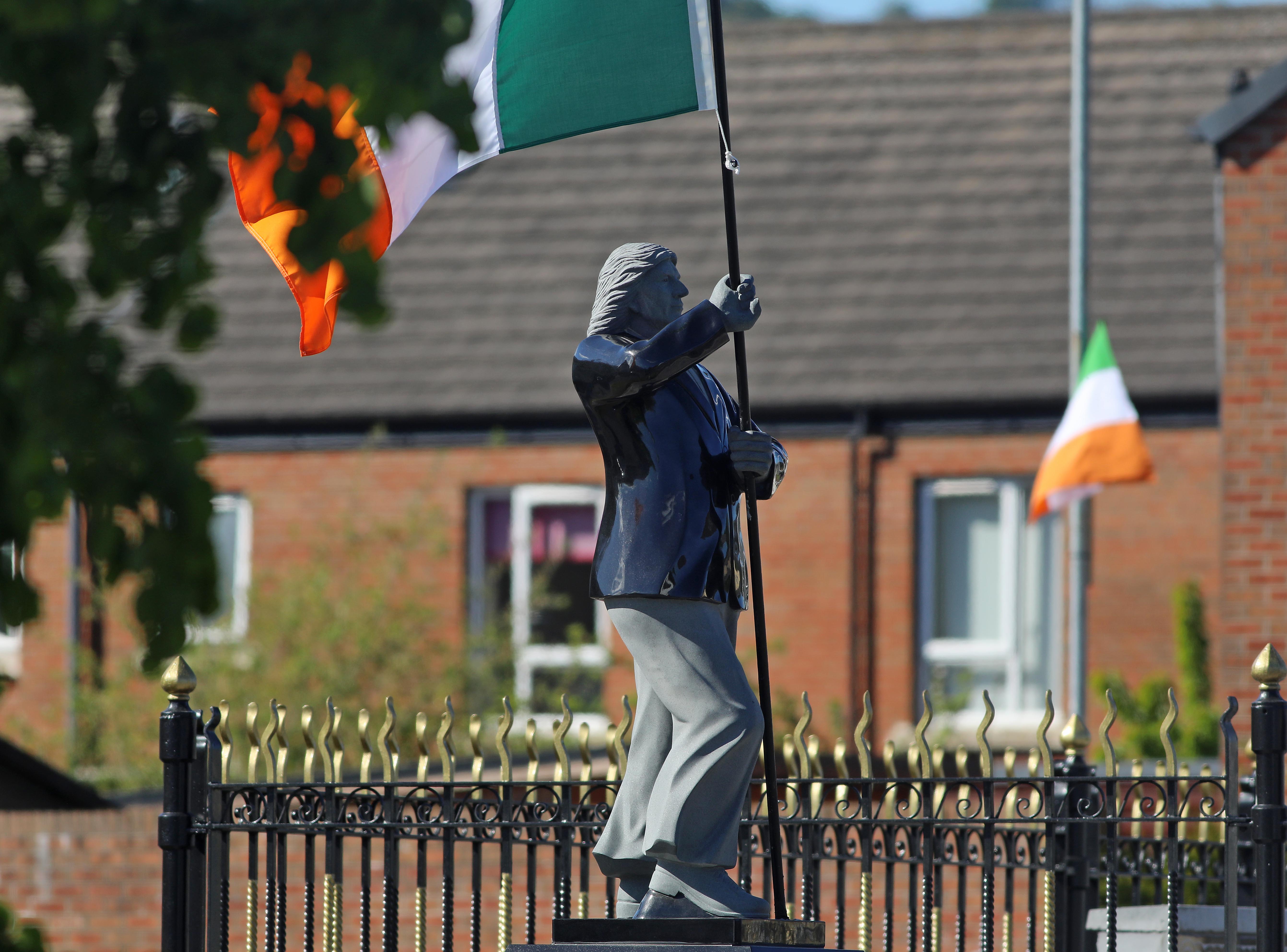 DEBATE: The Bobby Sands statue was erected in Twinbrook last May