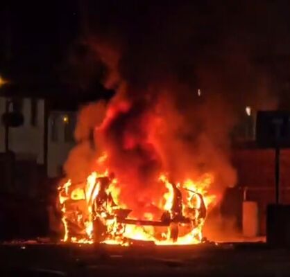Condemnation after Dunmurry car bomb outside police station