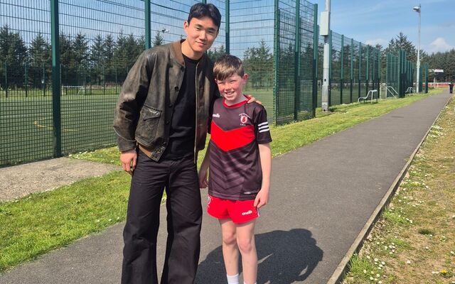 Glasgow Celtic star Yang in Hannahstown on Sunday for Lámh Dhearg and St Brigid’s game