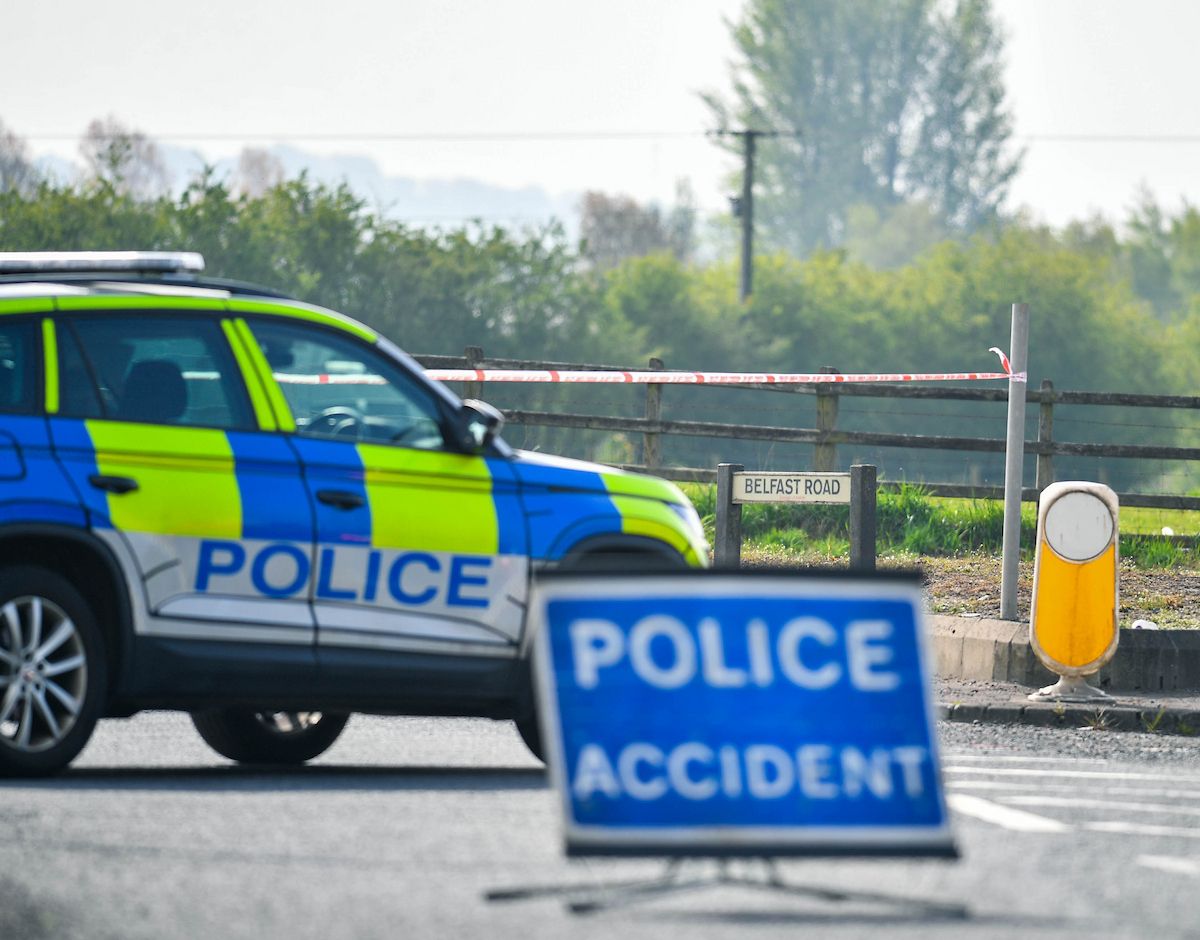 FATALITY: Police at the scene of Sunday morning\'s crash