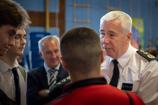 Chief Constable visits St Colm’s High School in Twinbrook