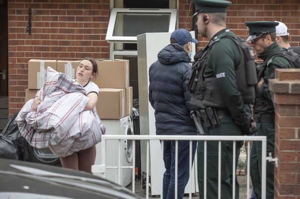 'Where are we going to go now?' West Belfast family evicted from Executive property