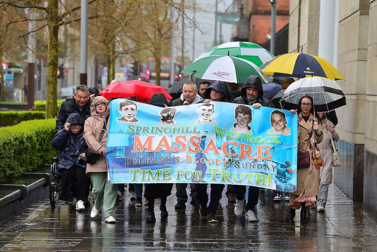 TOGETHER: The inquest into the five killings ended in 2024 just hours before a deadline which shut down inquests in Troubles-related killings came into effect due to the British government’s controversial Legacy Act