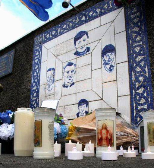 NEVER FORGOTTEN: A memorial to the five people who were murdered on July 9 1972