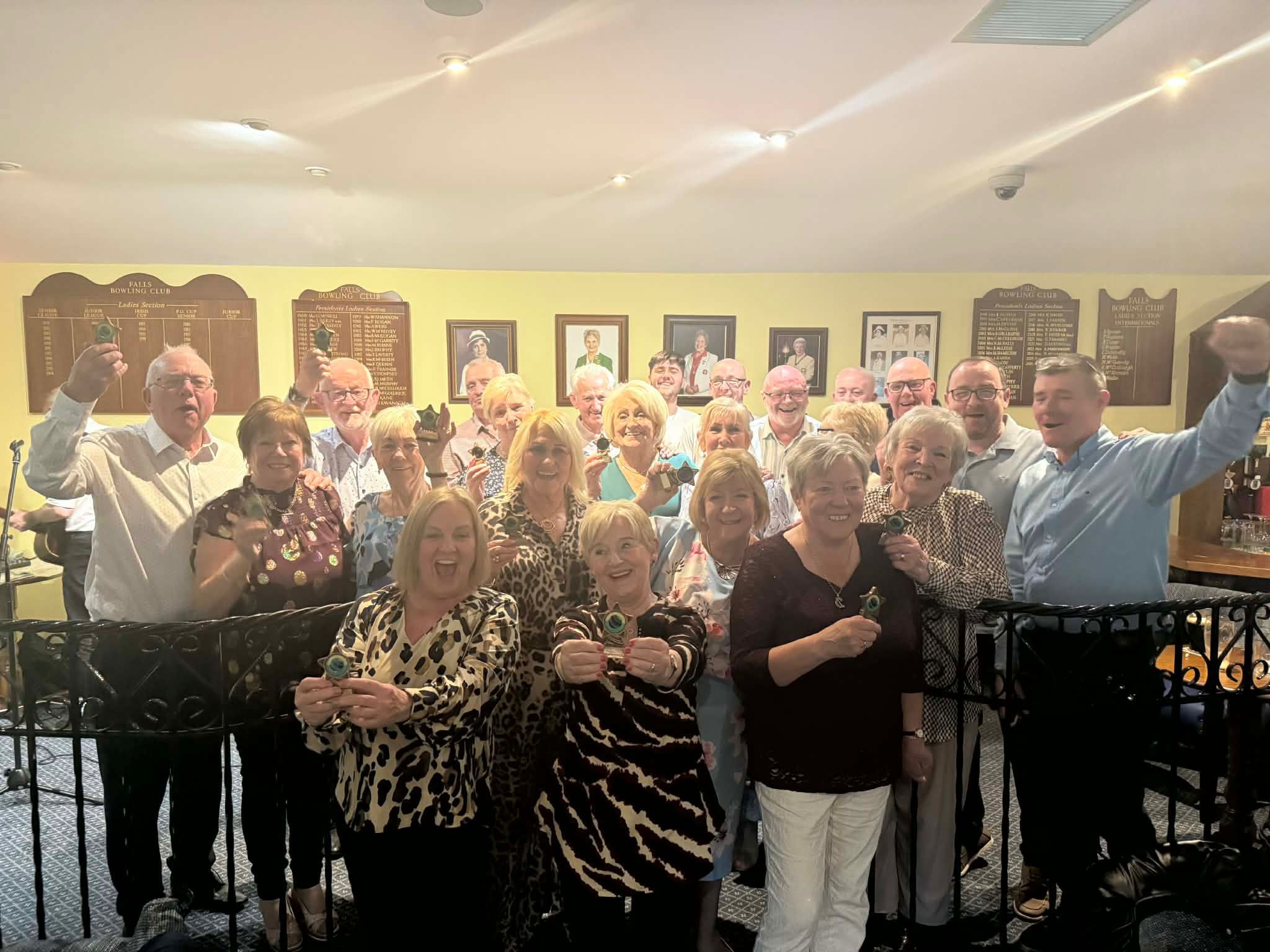 TOP TEAM: Woodbourne Bowling Club celebrated a double victory this season