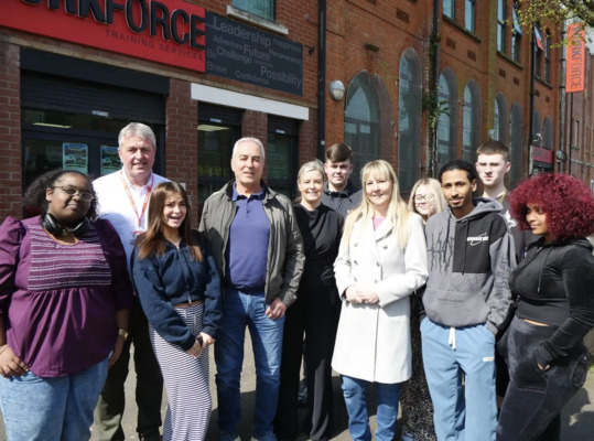 MLA praises local youth training service after visit