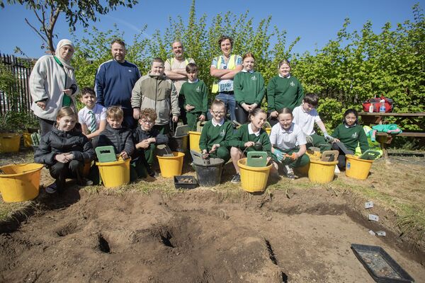 Schoolchildren help uncover lost 19th century homes demolished to make way for Westlink
