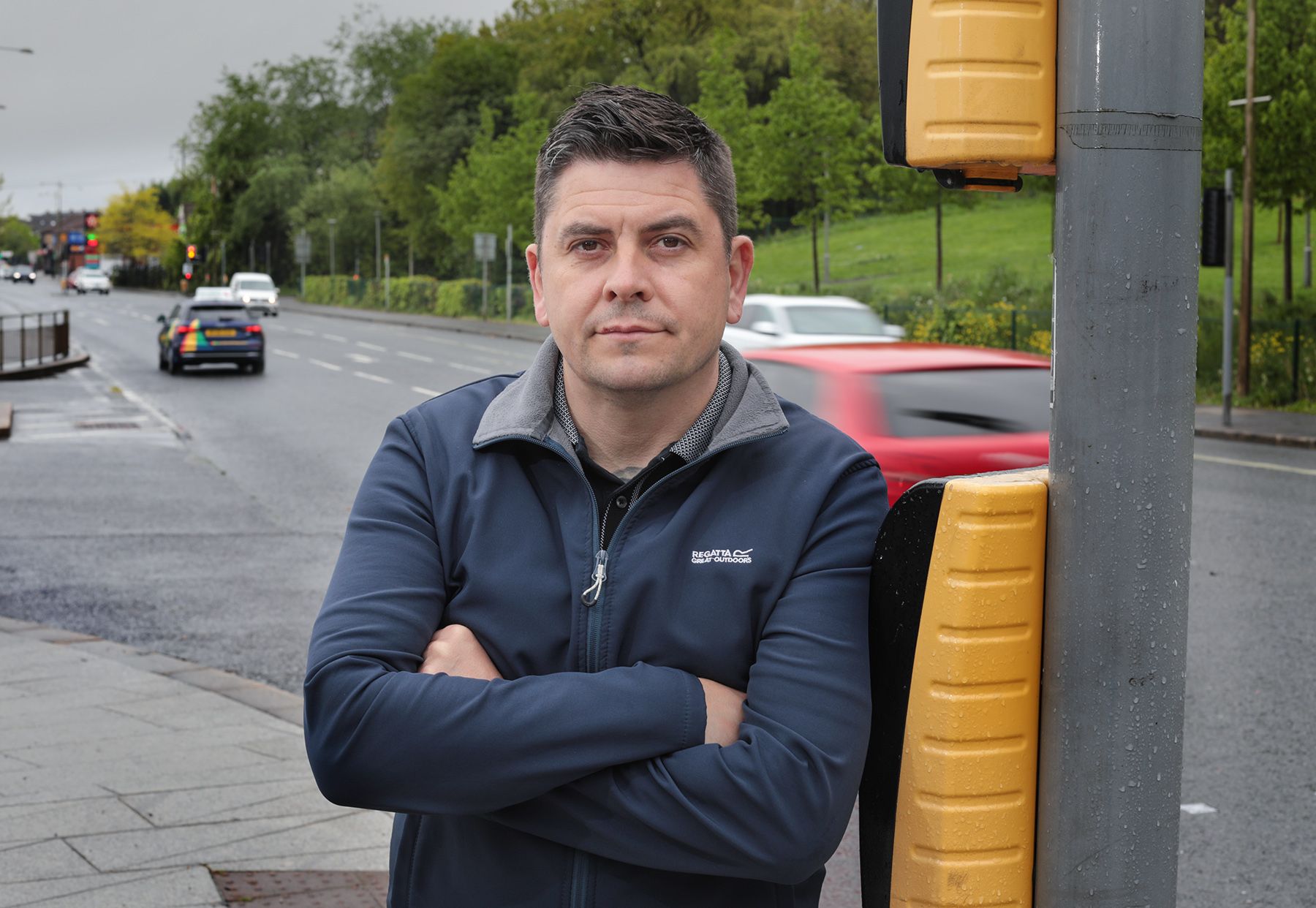ANGER: West Belfast MLA Danny Baker 