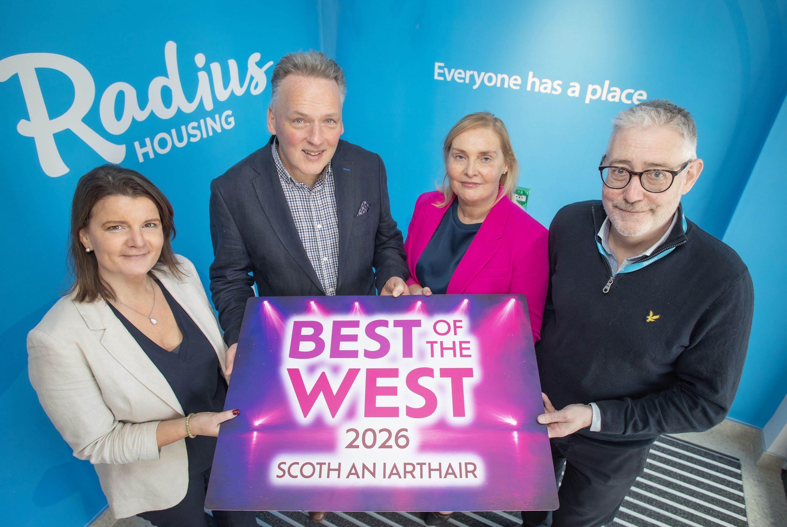 BEST OF THE WEST: Loma Wilson, John McLean, Anita Conway and Greer Wilson from Radius Housing