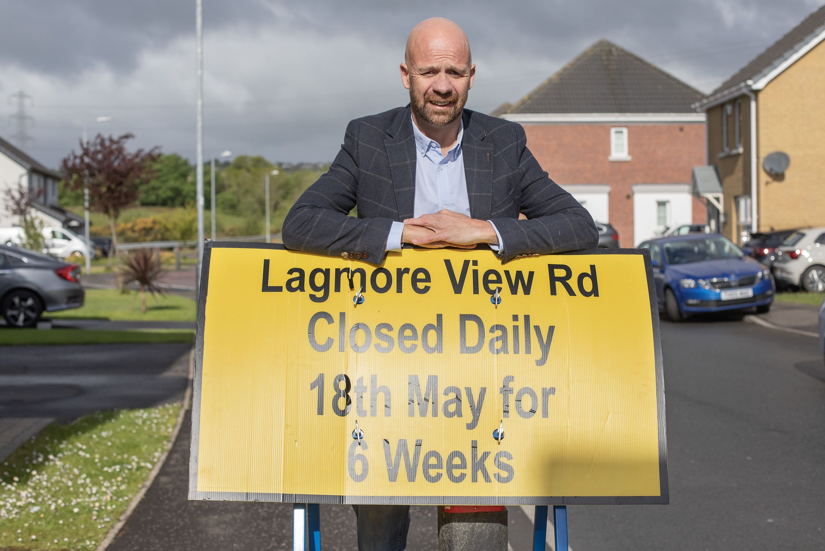 DISRUPTION: Councillor Joe Duffy ahead of the works which start next week