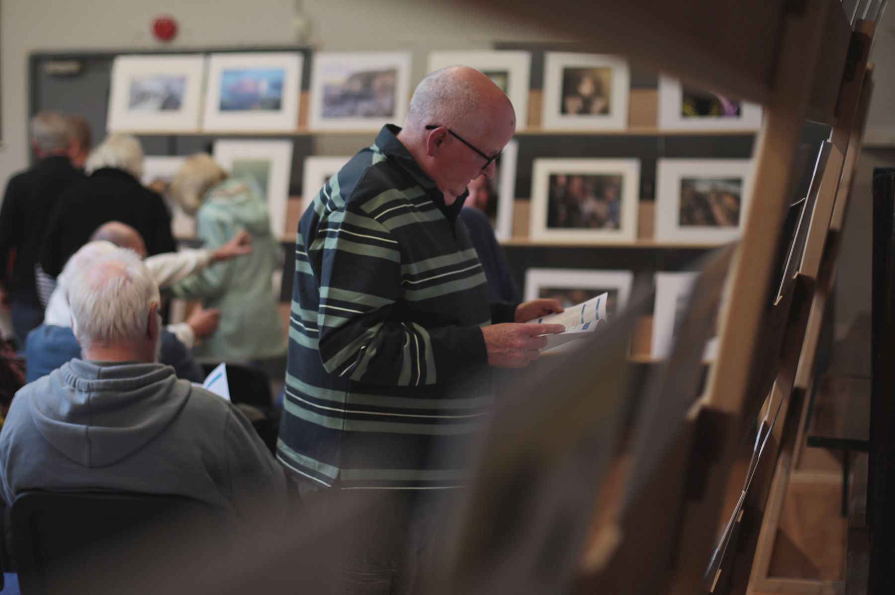 Enjoying the exhibition at St Malachy's Old Boys Association
