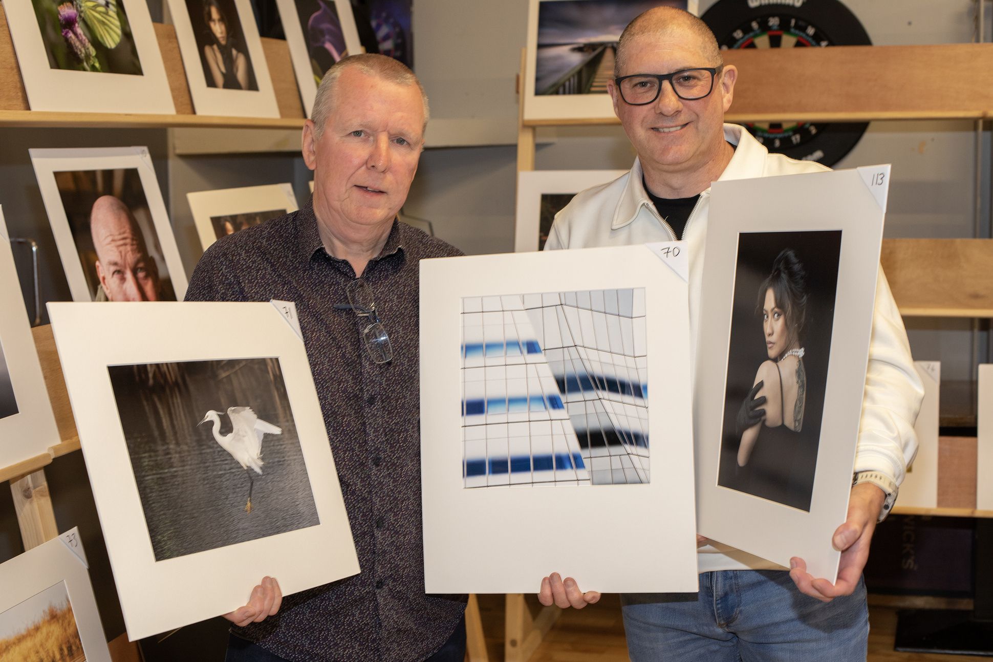 Gary Johnston with CB Camera Club Chairman David McLeish