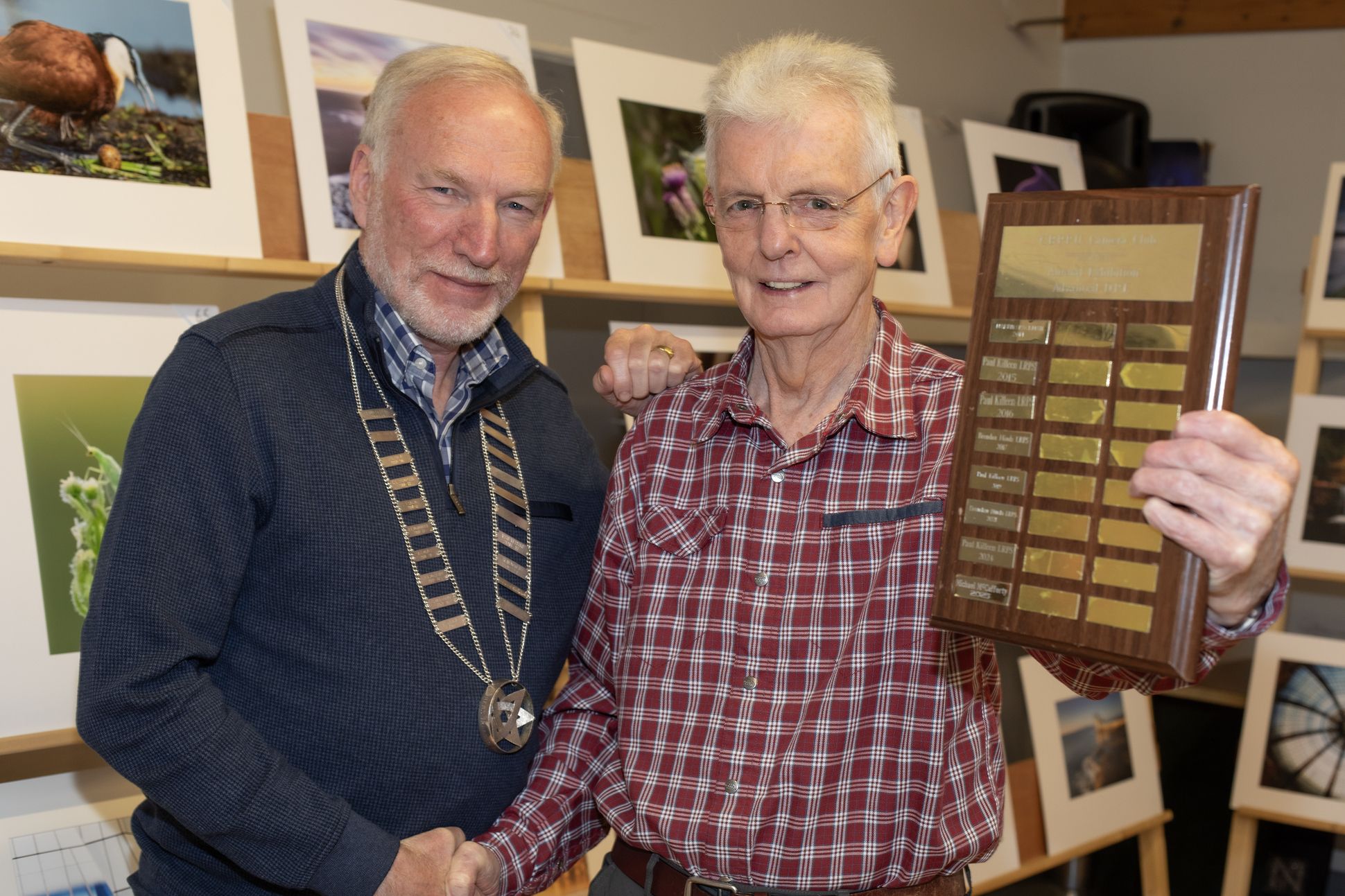 Brendan Hinds and Alan Chowney, President of the NI Photographic Association