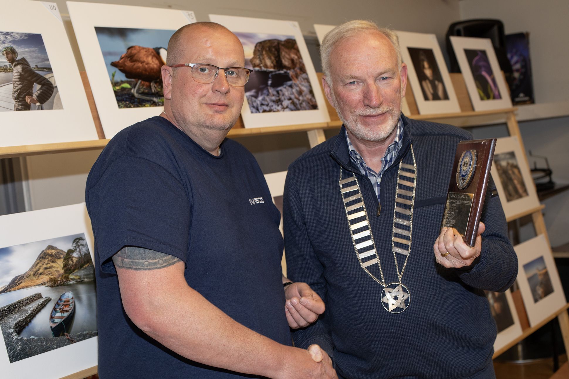 Liam Armour and Alan Chowney, President of NI Photographic Association