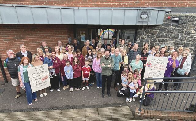 Lenadoon protest after funding application is rejected by Belfast City Council