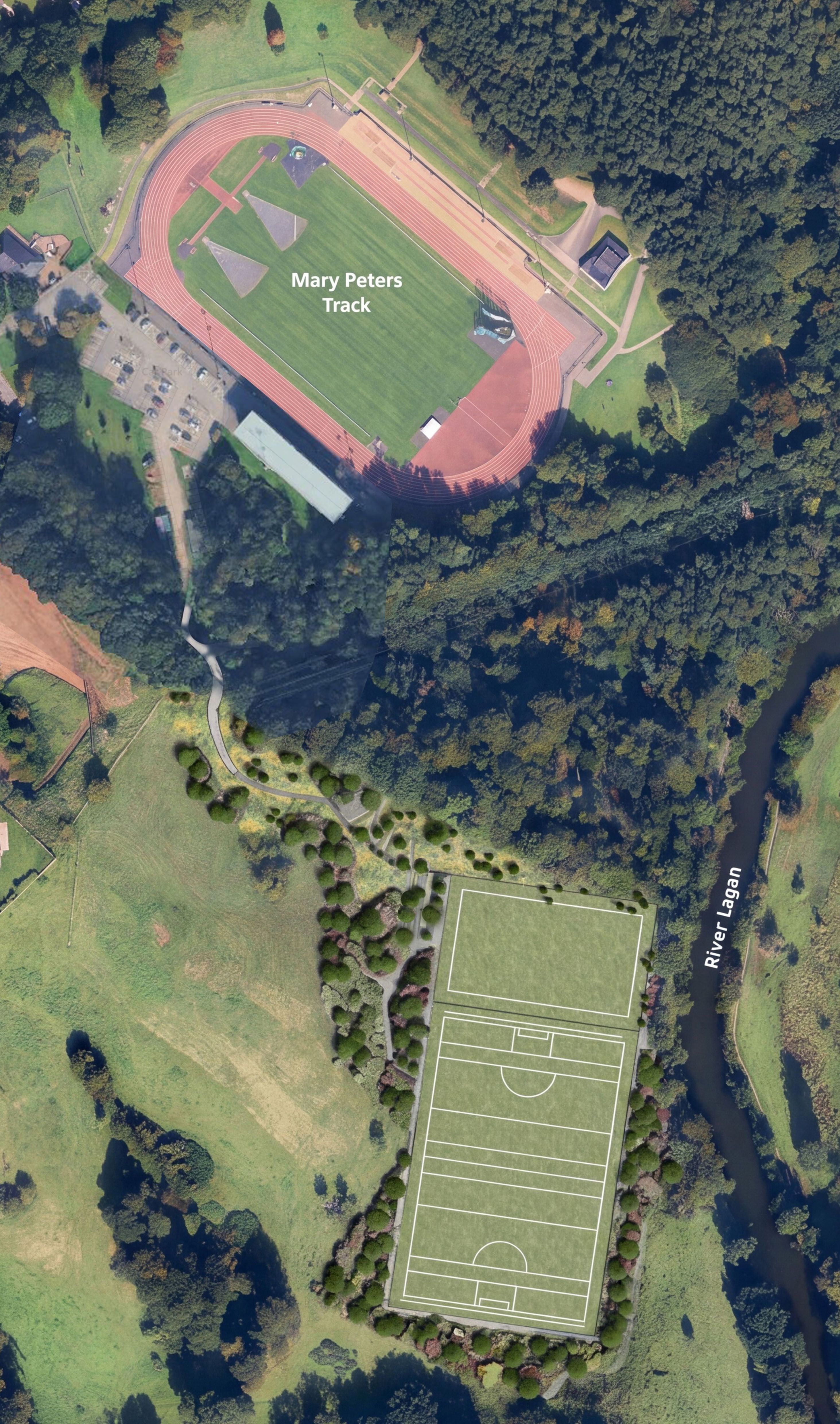 BIG AMBITION: The proposed location of the new pitches