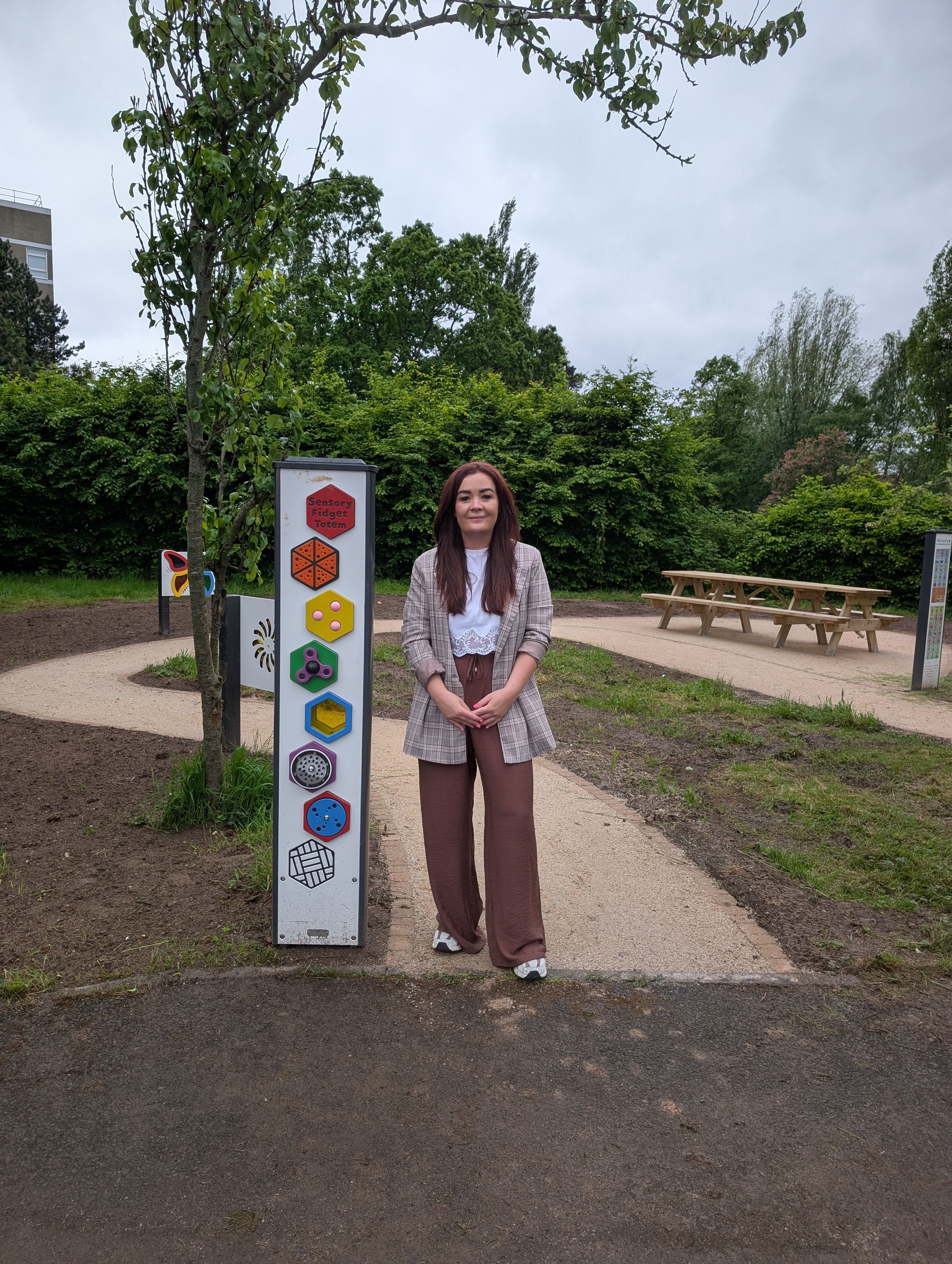 REOPENING: Cllr Natasha Brennan at the Musgrave Therapy Garden