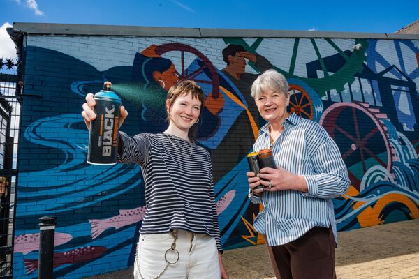 Landmark wall art at Townsend Enterprise Park celebrates Belfast’s industrial heritage