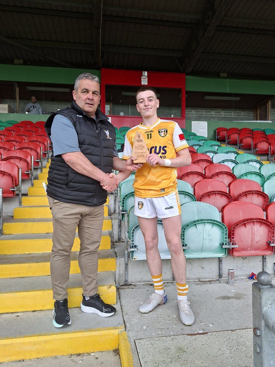 Joey Griffin awarded with the player of the match award