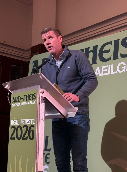 WELCOME: Ciarán Mac Giolla Bhéin, President of Conradh na Gaeilge