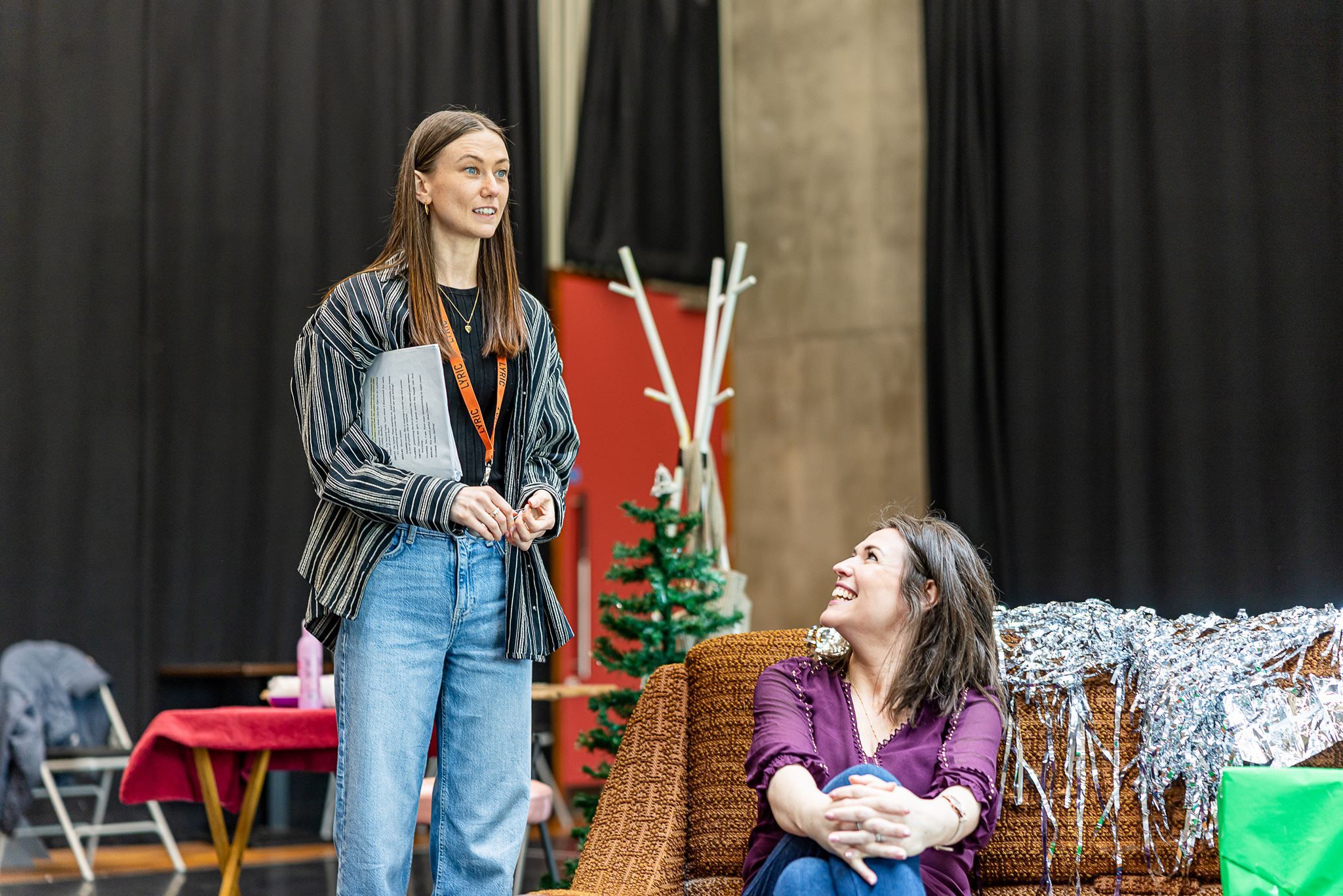 NEW ROLE: Eímhear Jackson and Orla Mullan in rehearsal for Steel Magnolias