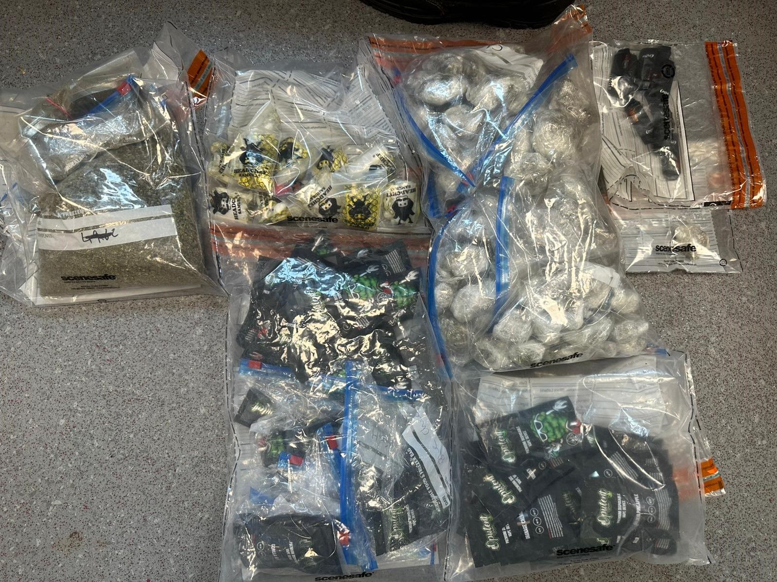 OFF THE STREETS: Some of the drugs that were seized