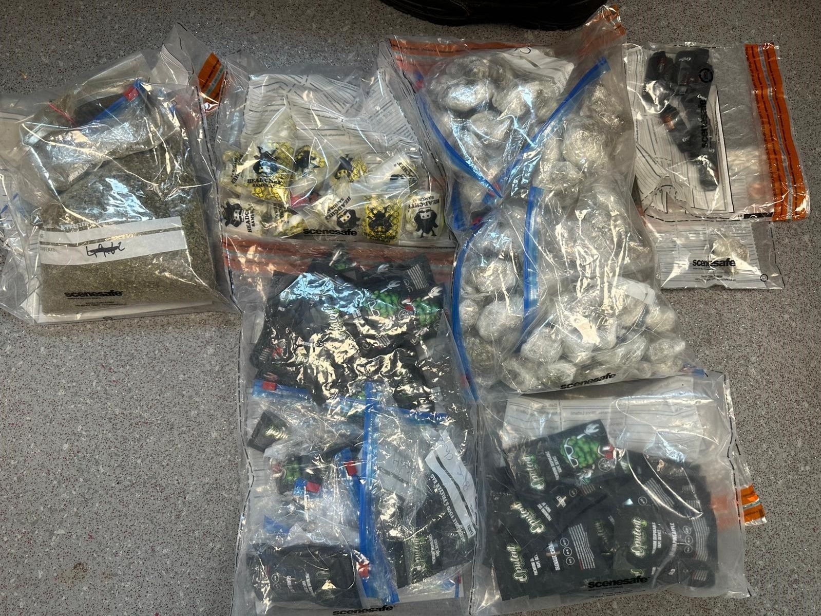 OFF THE STREETS: Some of the drugs that were seized
