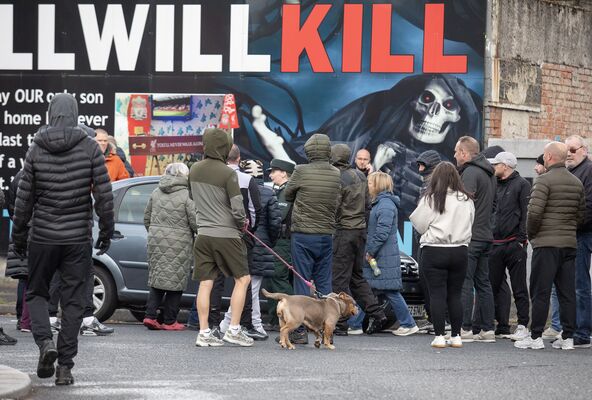 Eyewitness 'disgusted' as crowds merged at Woodvale-Ardoyne to block road
