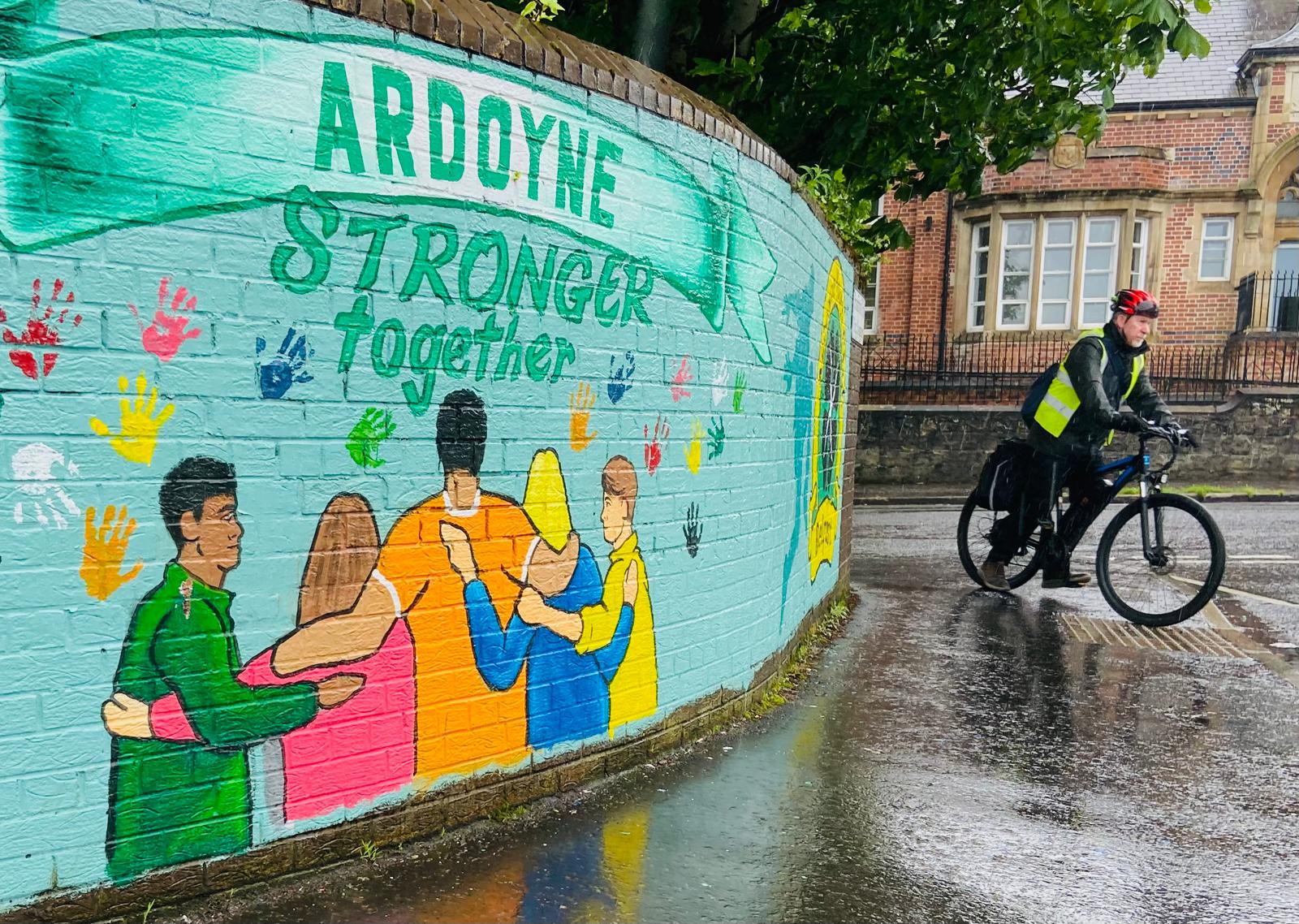 STRONGER TOGETHER: The Ardoyne community has been praised after rallying around families who were threatened by racists