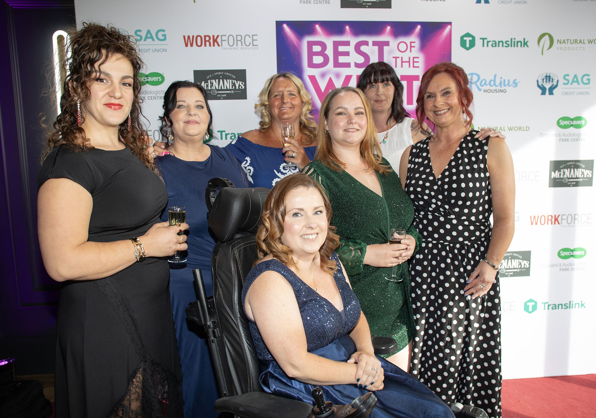 Roisin McGarry, Clare Bowman, Mary McShane, Maria McKenna, Sijana Tahiri Kellyanne Wilkinson and Denise Hand
