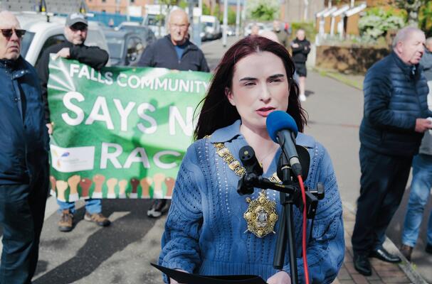 Falls rally hears 'racism is the other face of sectarianism'