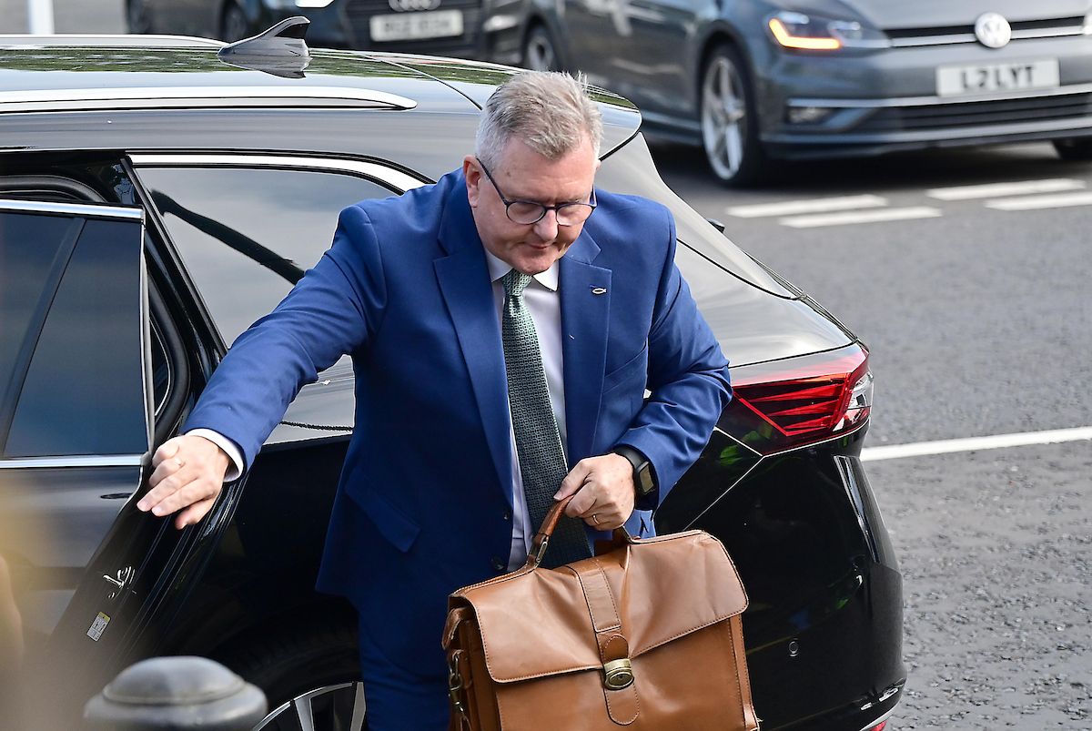 GUILTY: Jeffrey Donaldson arriving at a previous court appearance