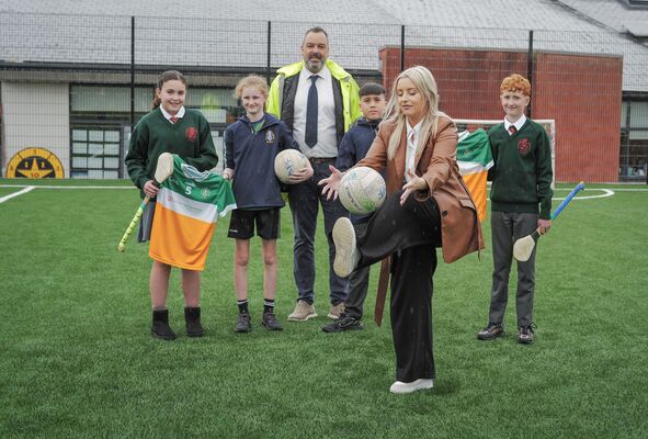 New play area and 3G pitch completed at Bunscoil Phobail Feirste