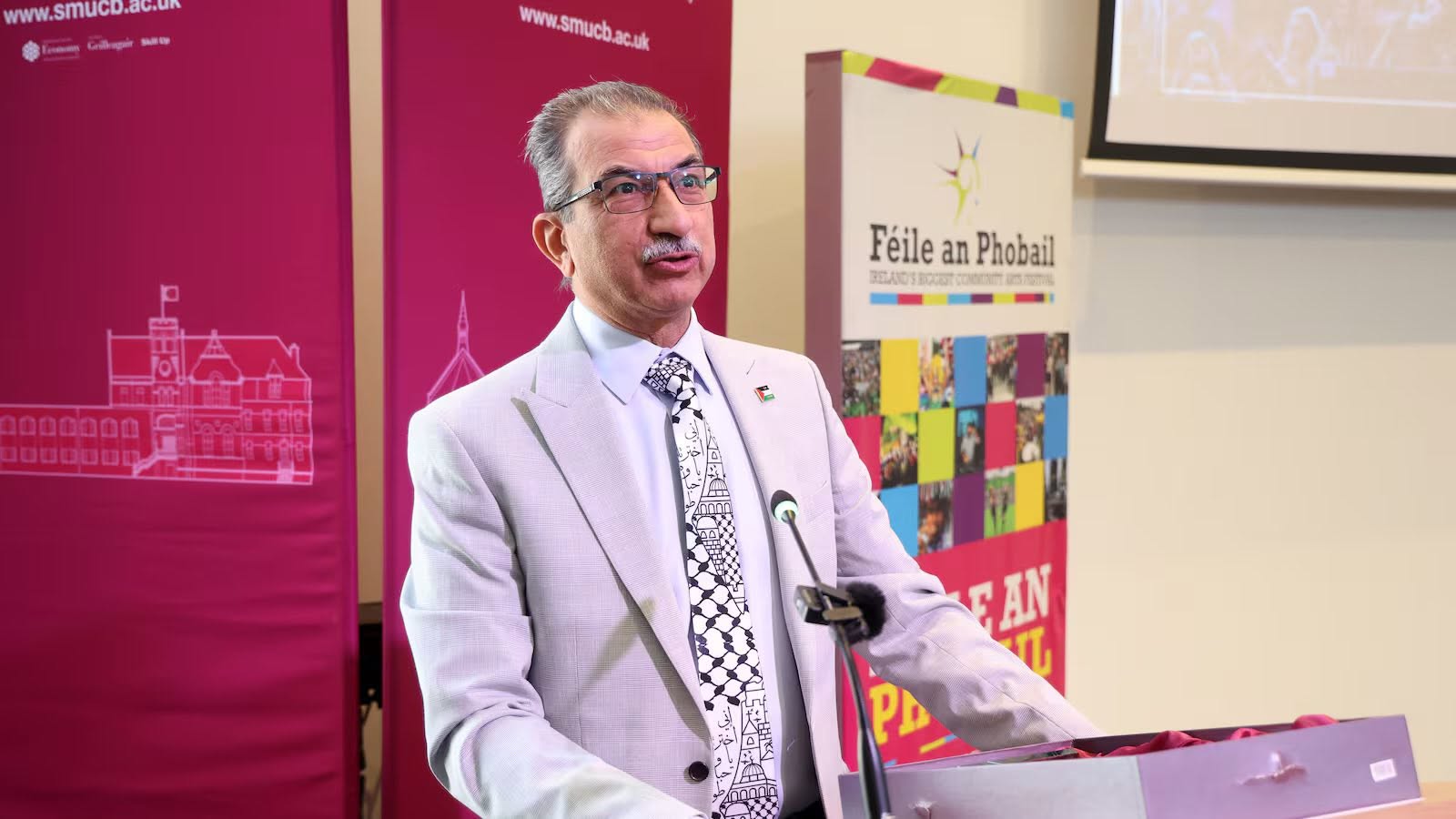 AWARD: Dr Raied Al-Wazzan received the Spirit of Féile Award yesterday
