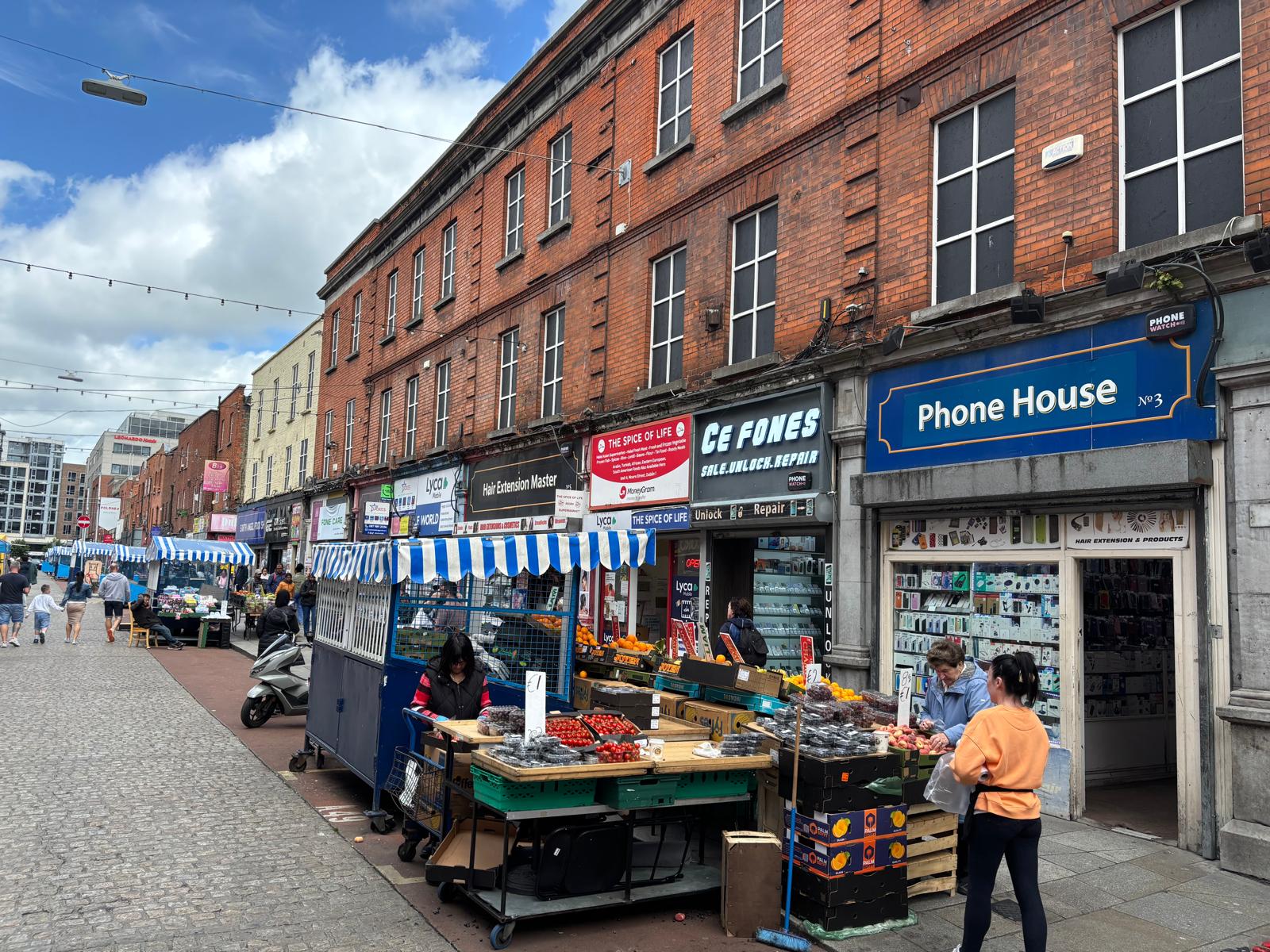 HISTORIC: The iconic terraced housing in Moore Street- trade union ICTU has met with campaigners to discuss a way to save the site