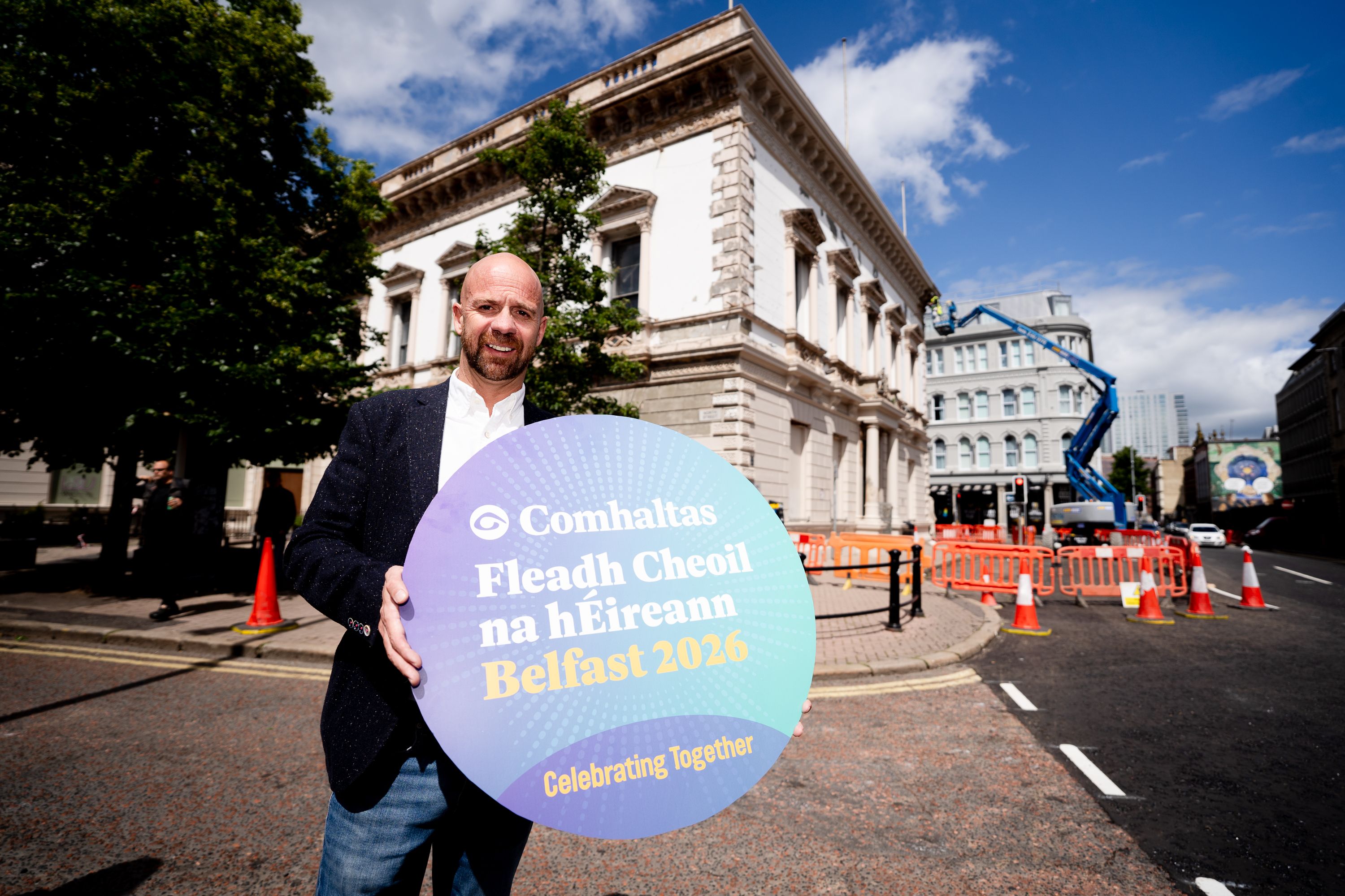 PLANS: Cllr Joe Duffy at the historic Assembly Rooms in Belfast
