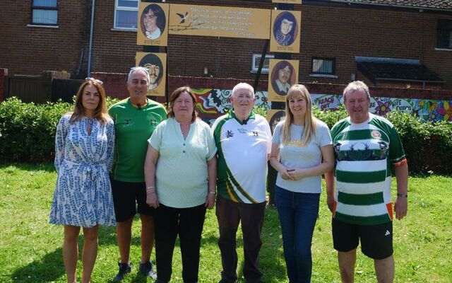 Rededication of hunger strike monument on the Falls Road