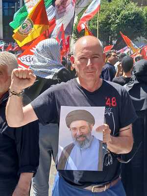 Ardoyne man Fra Hughes one of millions to attend funeral of late Iran Supreme Leader