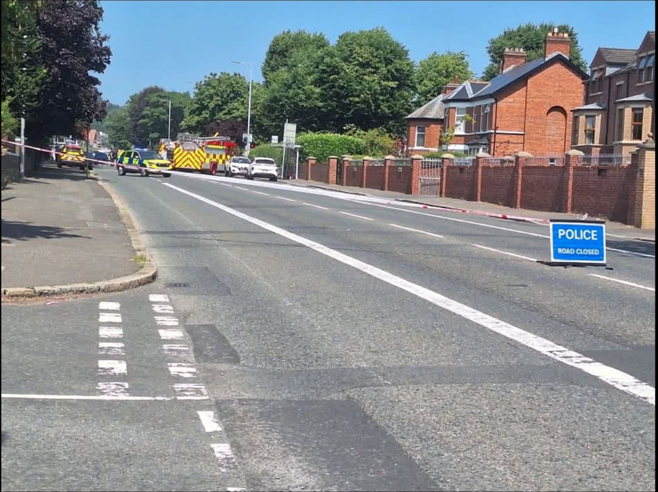 COLLISION: The Antrim Road is closed between Donegall Park Gardens and Waterloo Gardens