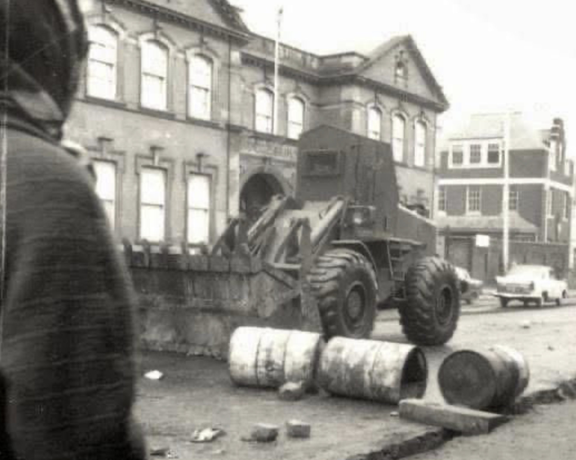 WAR ZONE: British Army clearing the Falls Road in the early days of the conflict
